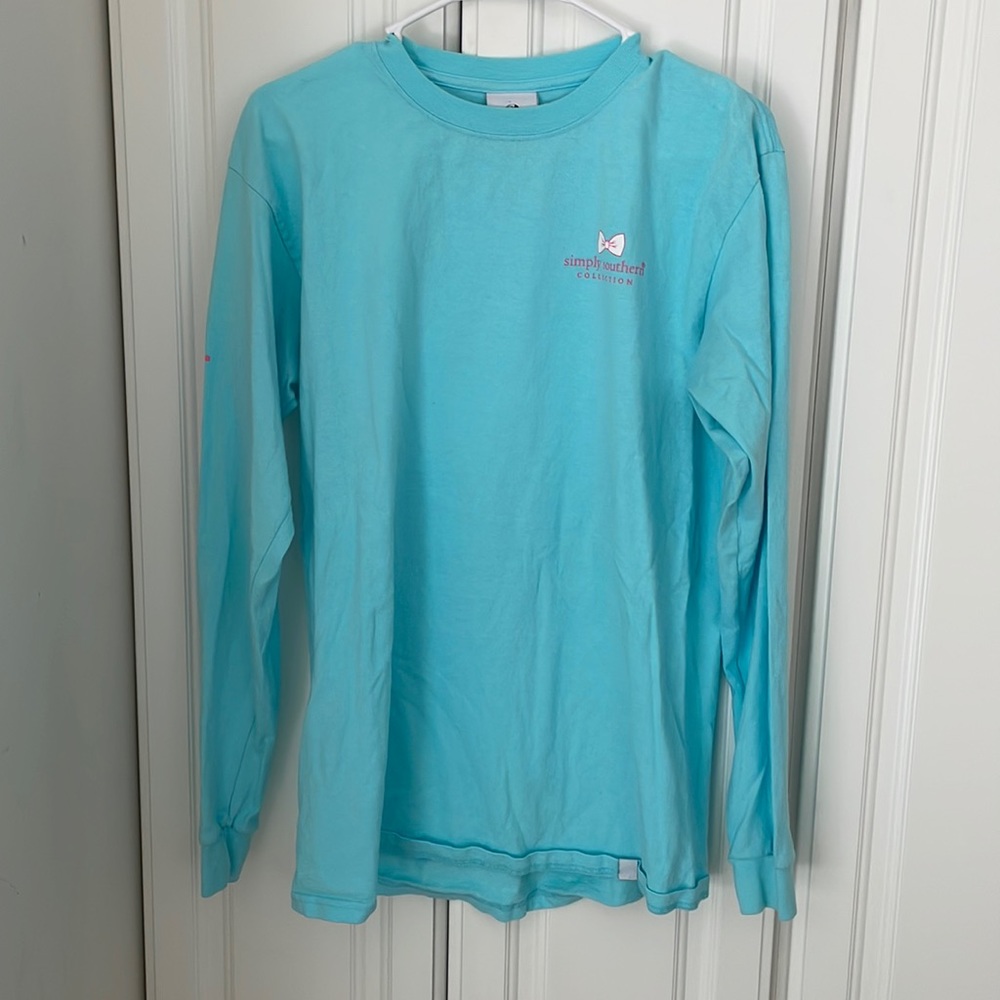 Women’s Simply Southern Medium Blue Long Sleeve Shirt